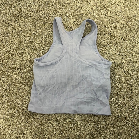 Lululemon Ebb to Street Cropped Racerback Tank Top Light Purple Size 4 - Picture 2 of 3